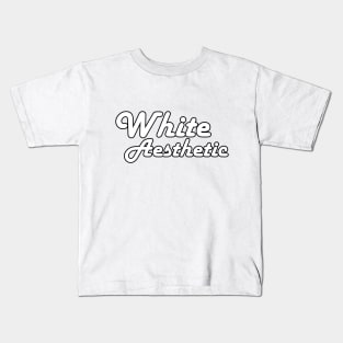 White Aesthetic Kids T-Shirt